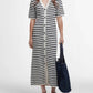 Barbour - Isla Striped Knitted Midi Dress