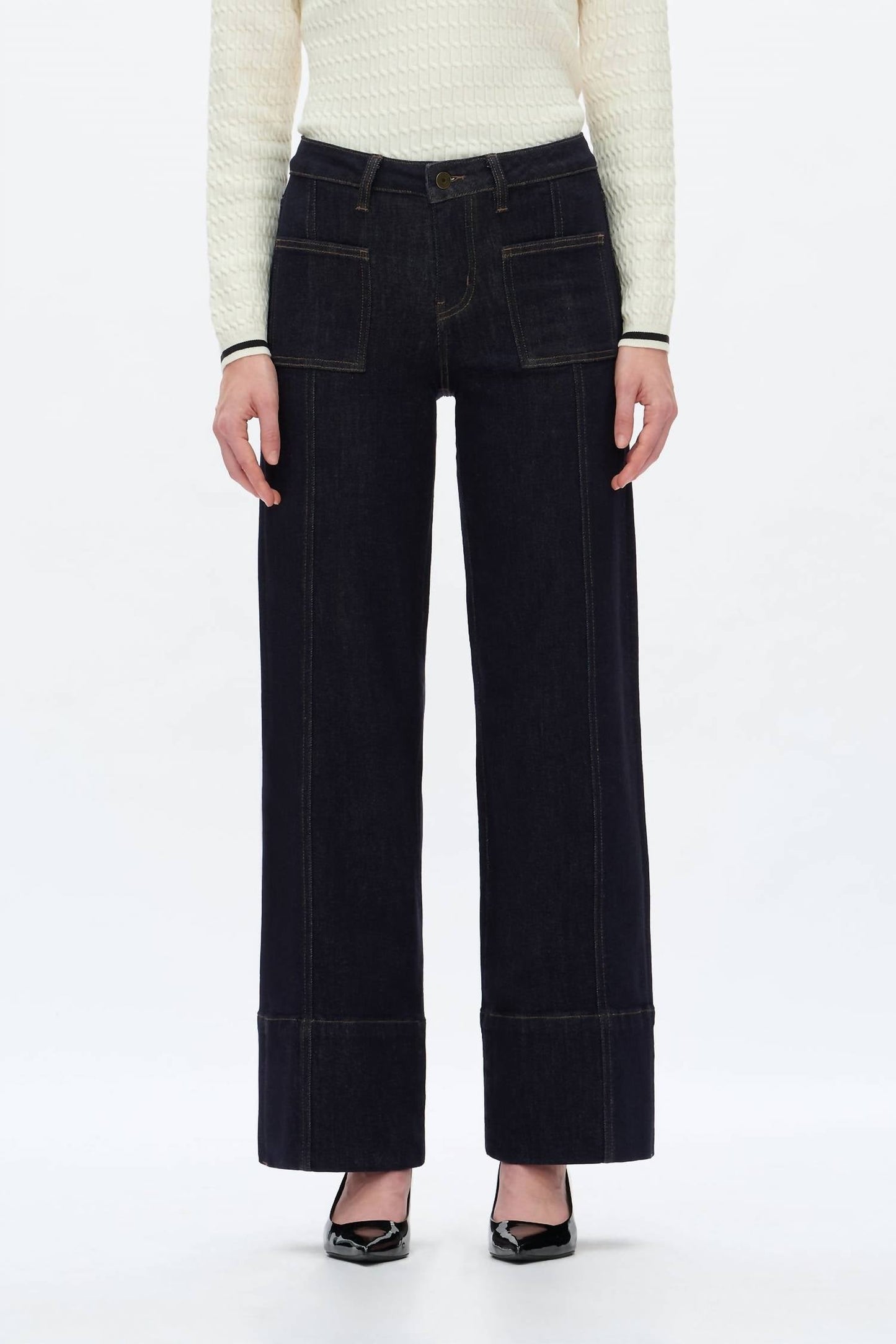Bayeas - Katia Mid Rise Wide Leg Pants