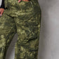 Prettylittlething - Plus Camo Pocket Detail Cargo Trouser