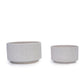 2 Pieces Flowerpot Planter For Patio, Garden Or Windowsills - Milk White