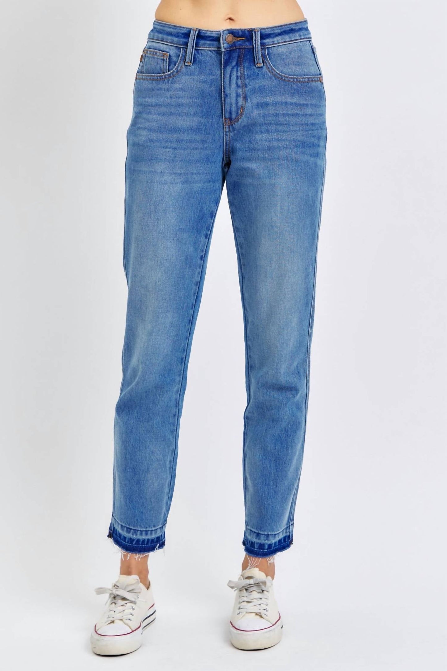 Judy Blue - Rigid Magic Release Hem Boyfriend Jeans