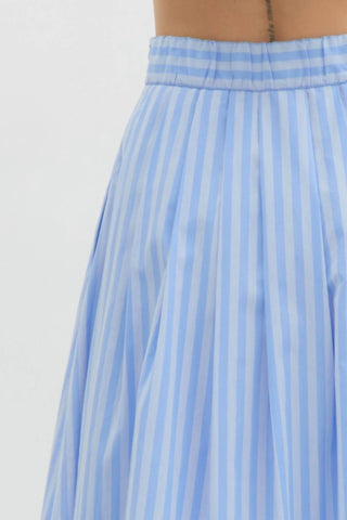 Entro - Coastal Summer Striped Skirt