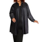 On The Plus Side - Long Sleeve Button Up Rodie Oversize Tunic - Plus Size