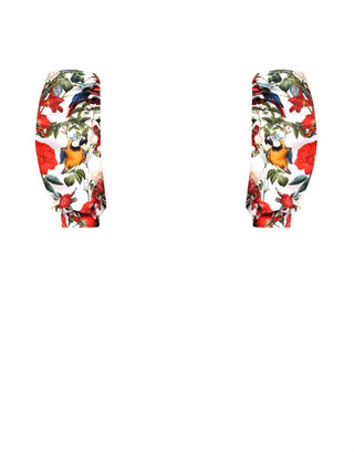 Lia Sahara - Women's Cut Out One Piece + Puffed Short Sleeves