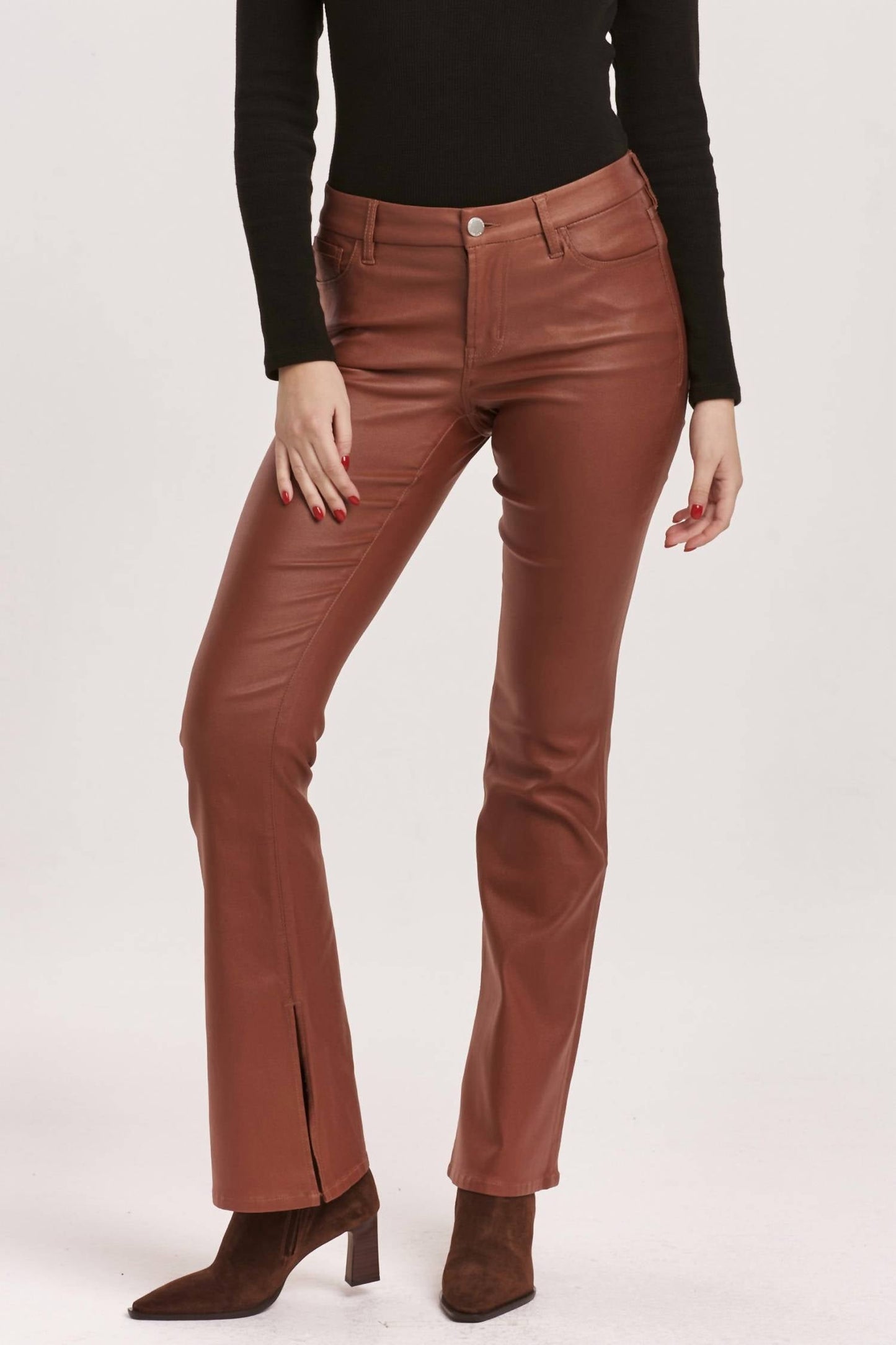Dear John Denim - Jaxtyn Bootcut Leather Jeans