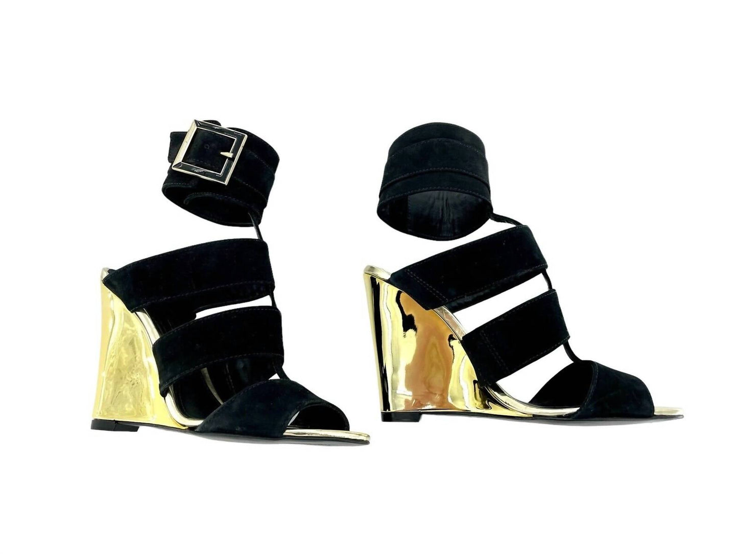 Schutz - Women's Shine Wedge Suede Heels