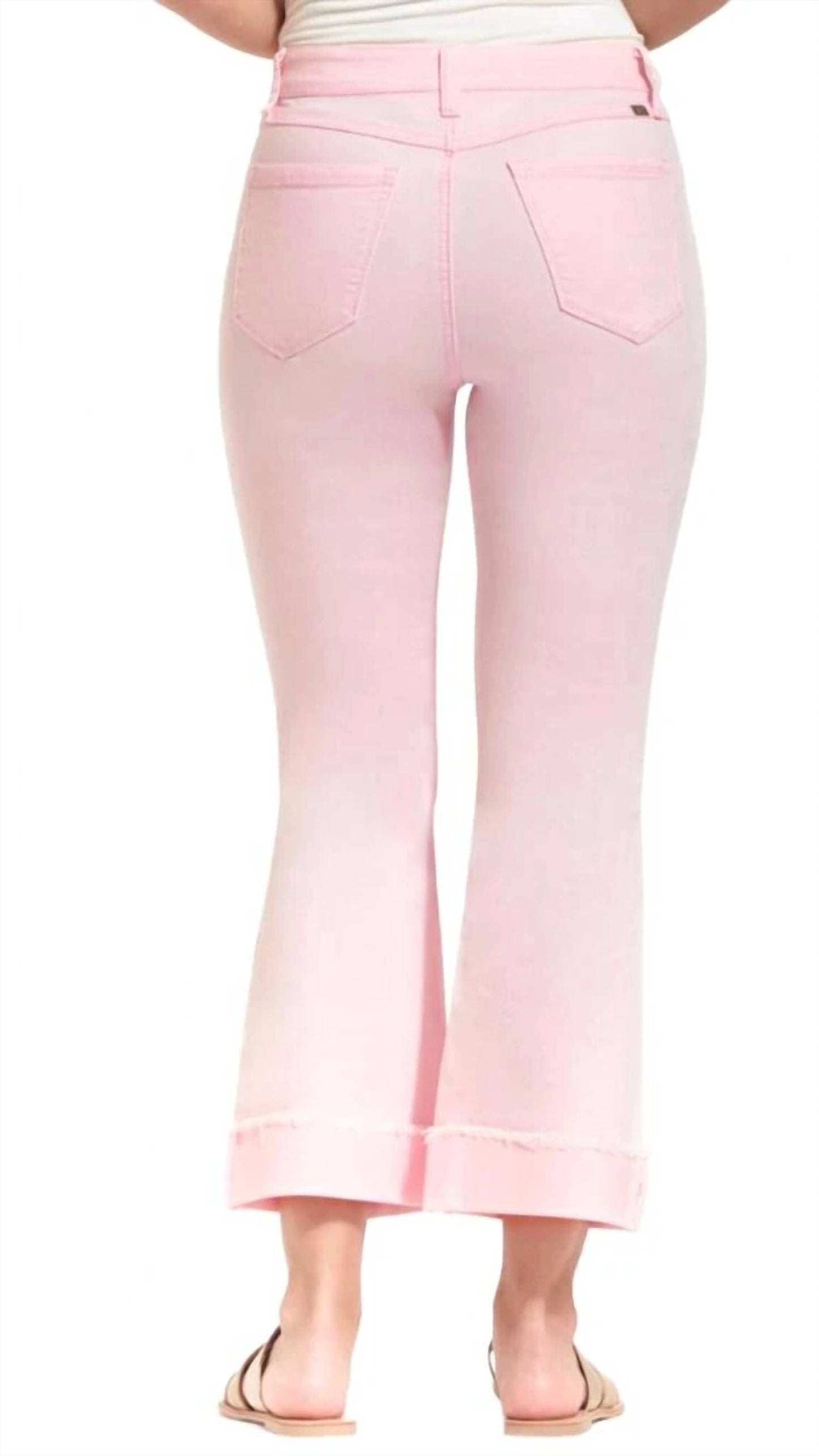 1822 Denim - High Rise Cuffed Demi Boot Cut Jeans