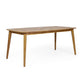 Outdoor Dining Table with Teak Frame