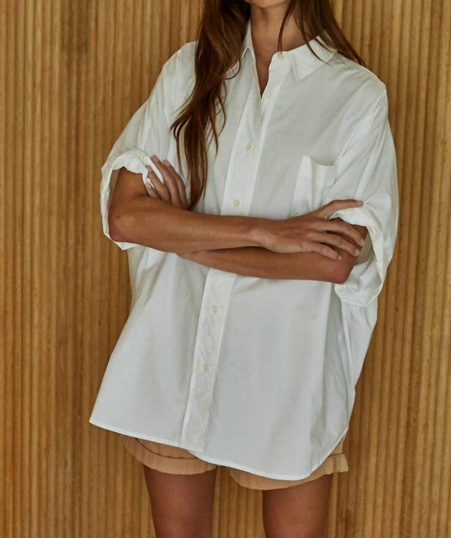 By Together - Oversized Cuff Hem Shirt