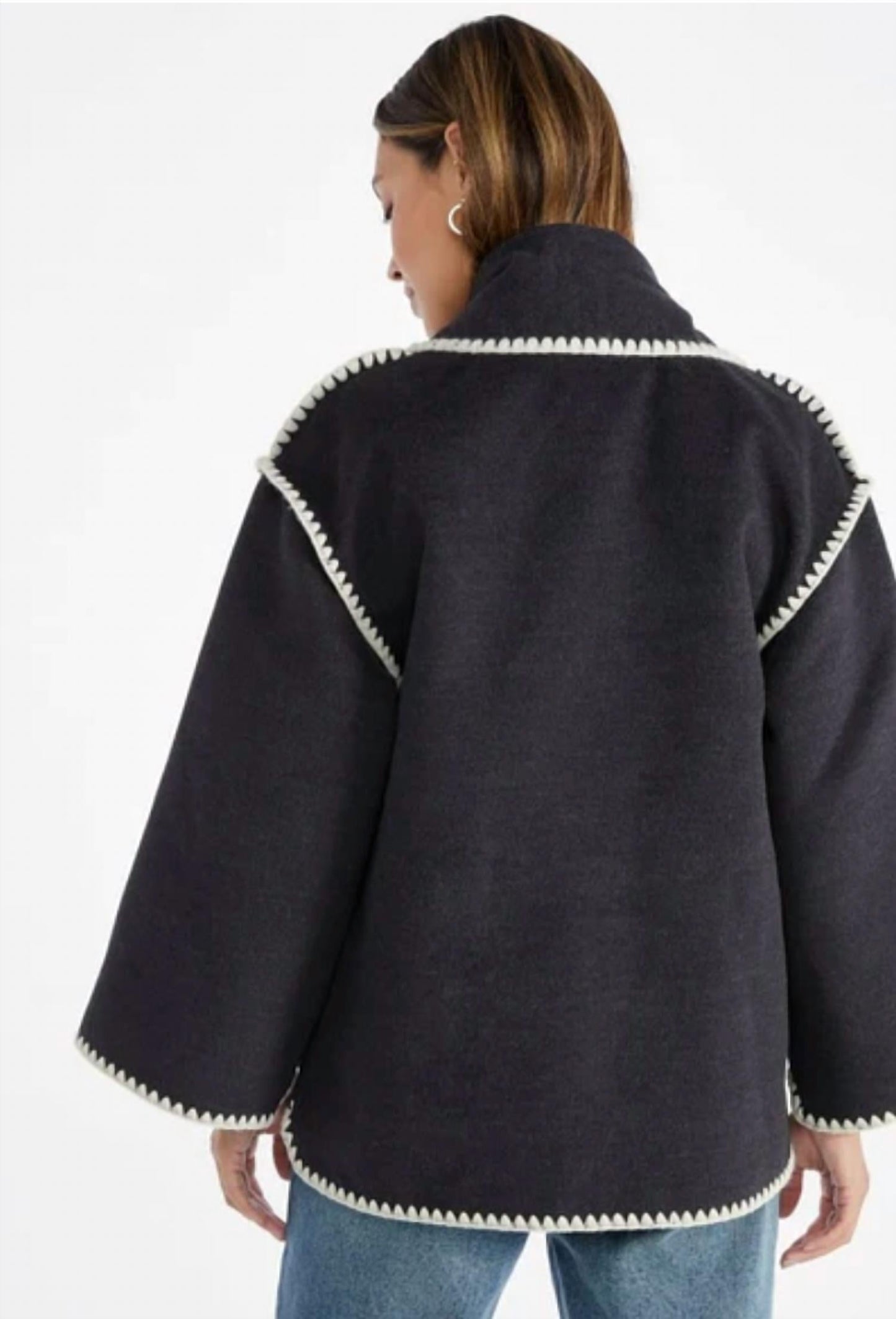 Elan - Whip Stitch Scarf Coat