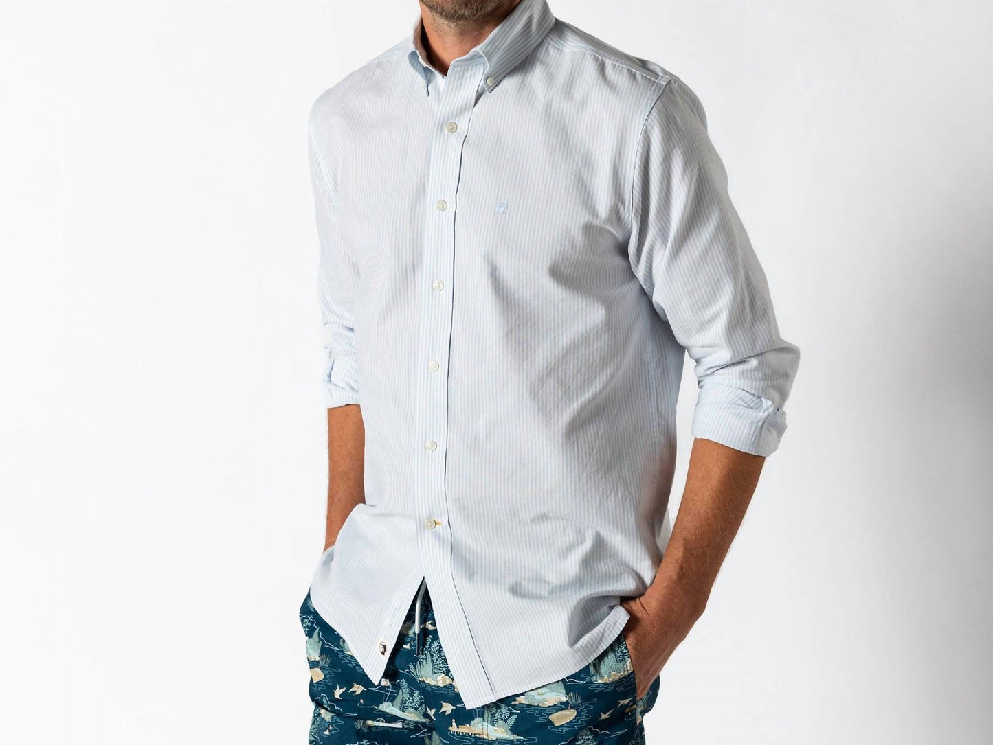 Duck Head - Collins Stripe Cotton Oxford Sport Shirt