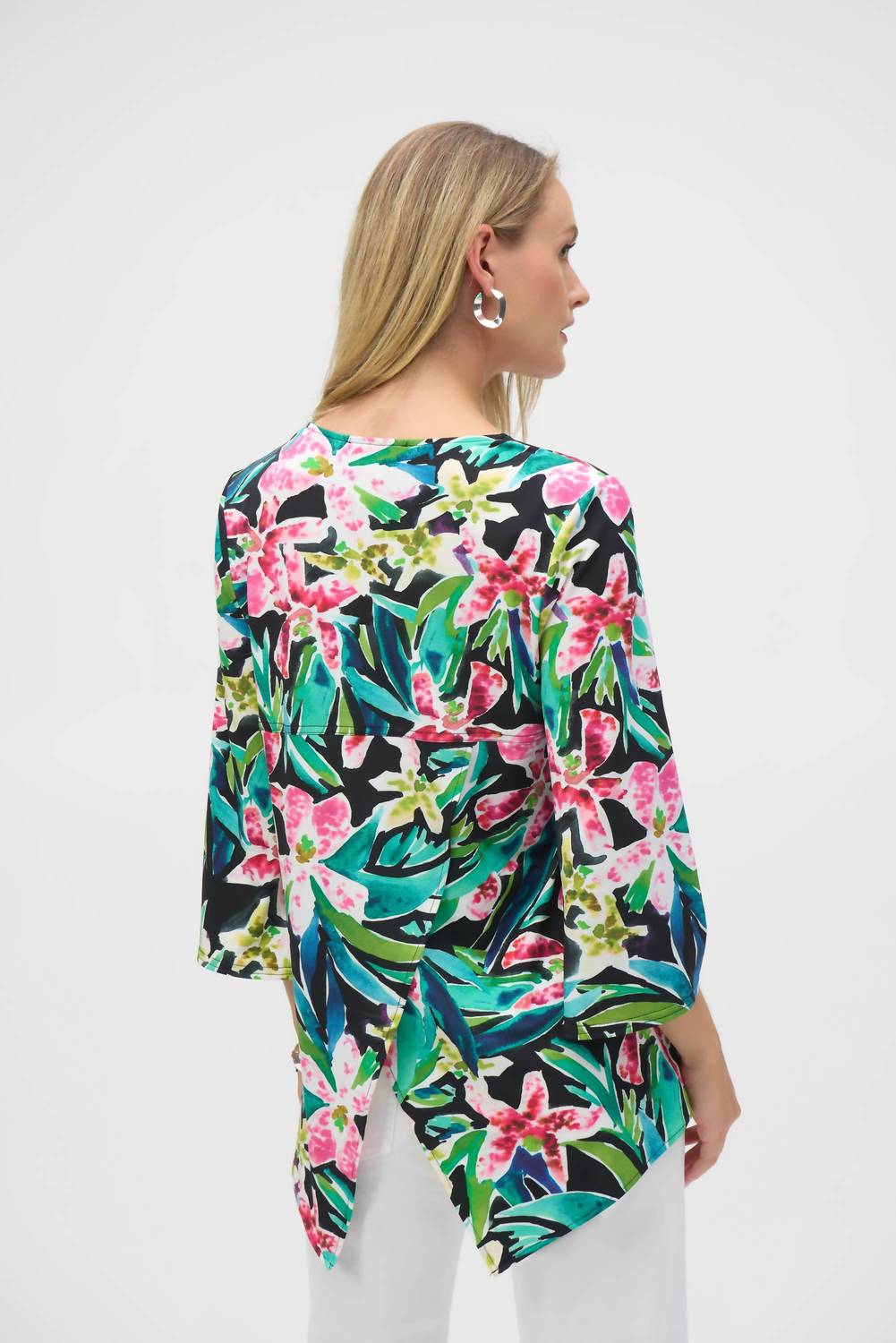 Joseph Ribkoff - Women's Silky Knit Tropical Tunic Top