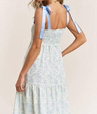 J.Nna - Empire Floral Tiered Maxi Dress