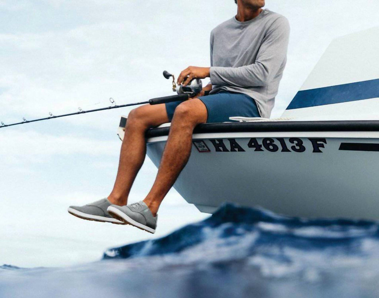 Olukai - Men's Nohea Moku Sharkskin Sneakers