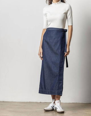 Lilla P - Women's Ruffle Mock Neck Top