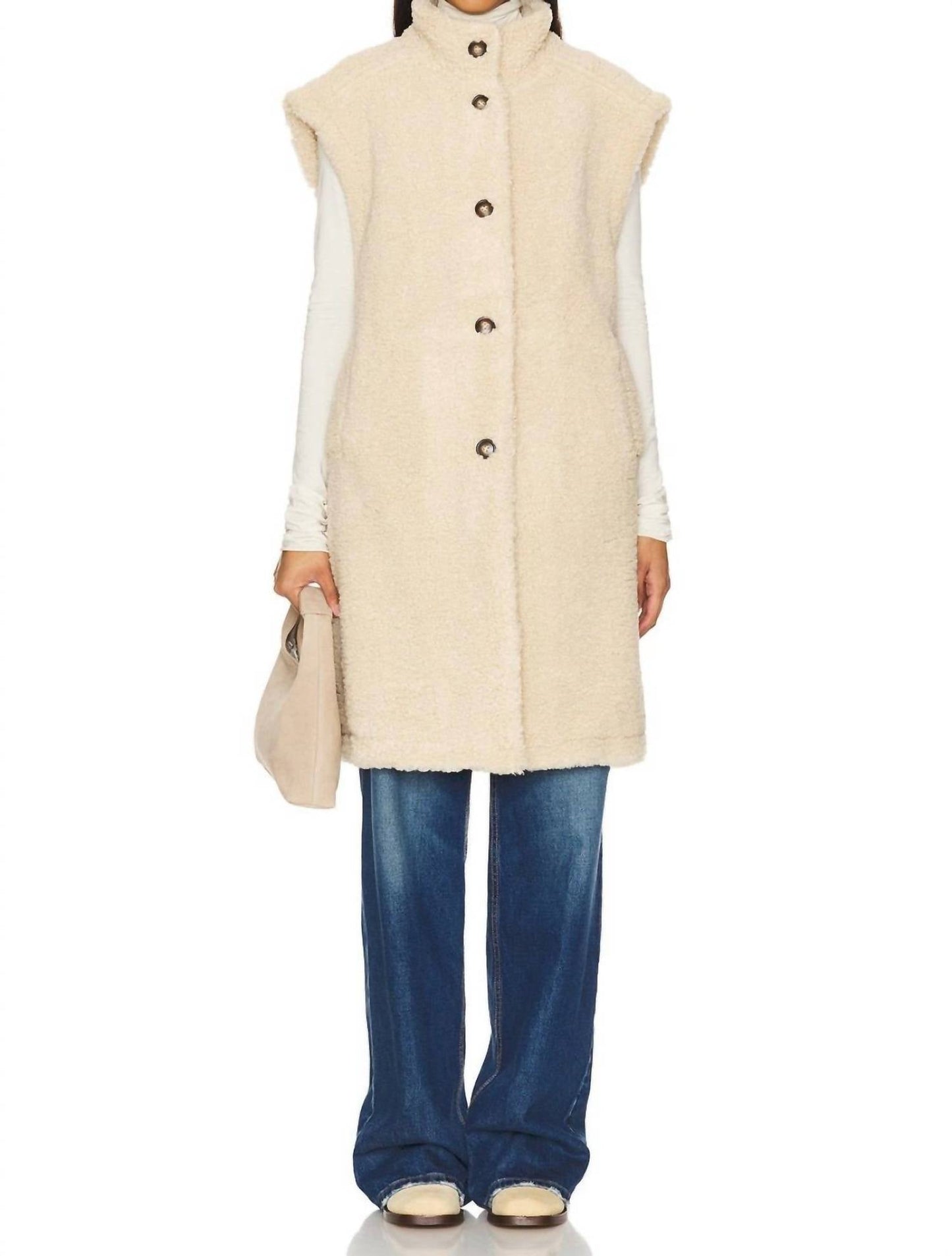 Steve Madden - OVERSIZED SHERPA VEST