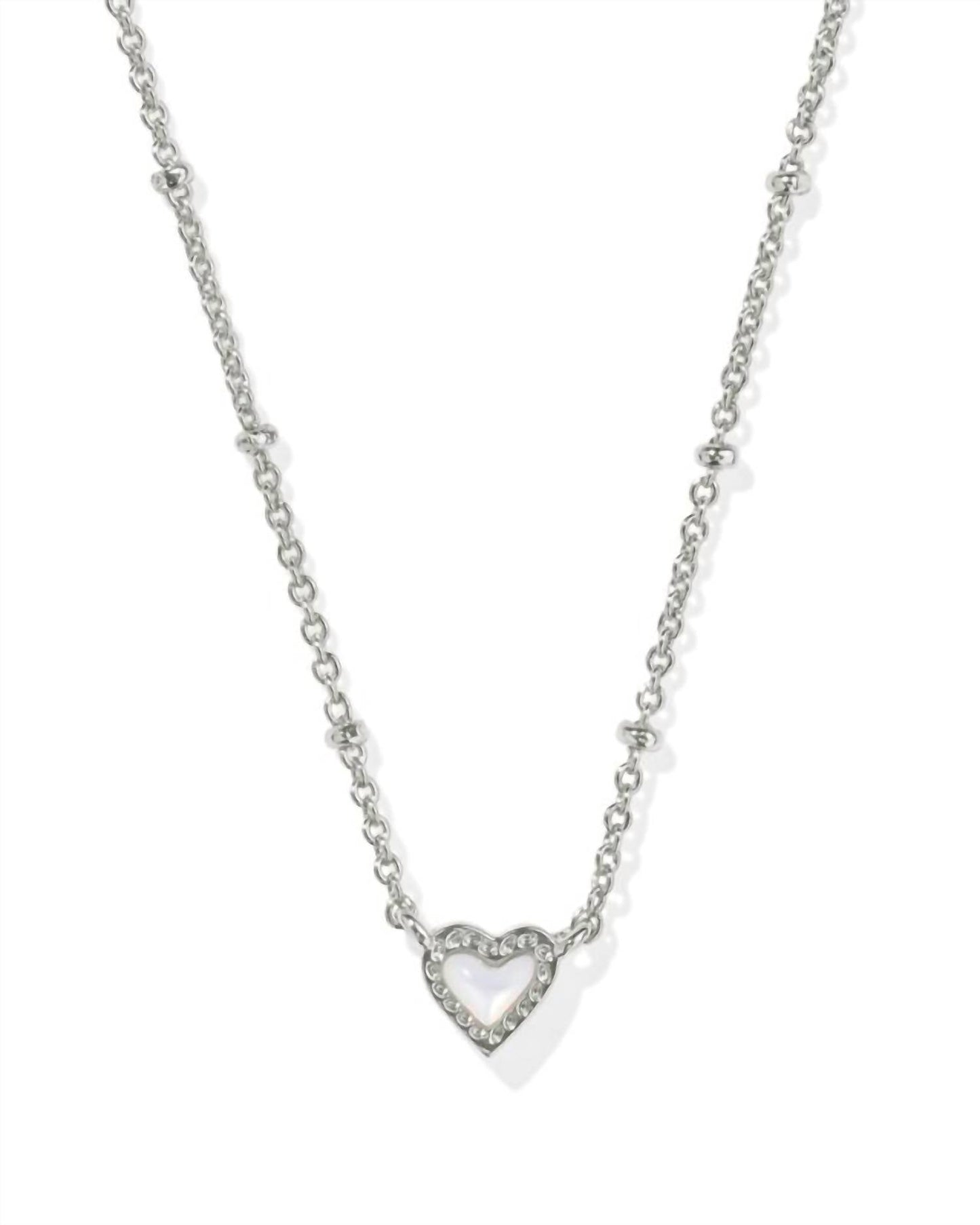Kendra Scott - Women's Mini Ari Heart Satellite Short Pendant Necklace