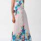 Joseph Ribkoff - Floral Pleated Satin Maxi Dress