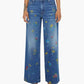 Mother - Lil Rerun Zip Sneak Wide Leg Jean