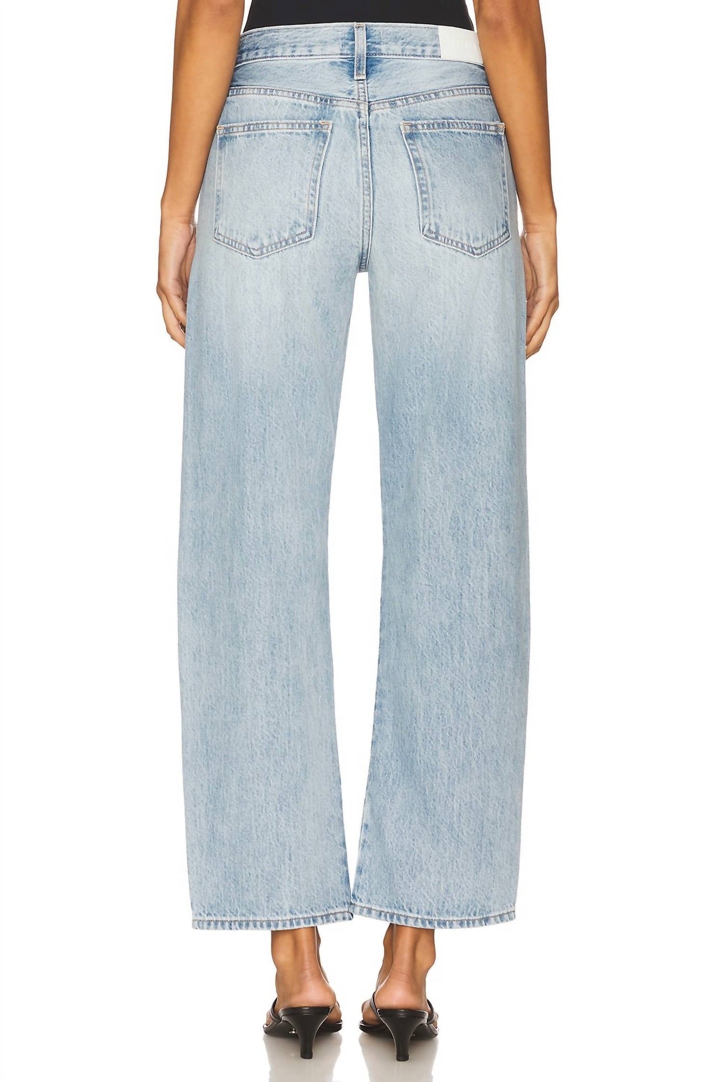 Pistola - Lexi Mid Rise Bowed Straight Jeans
