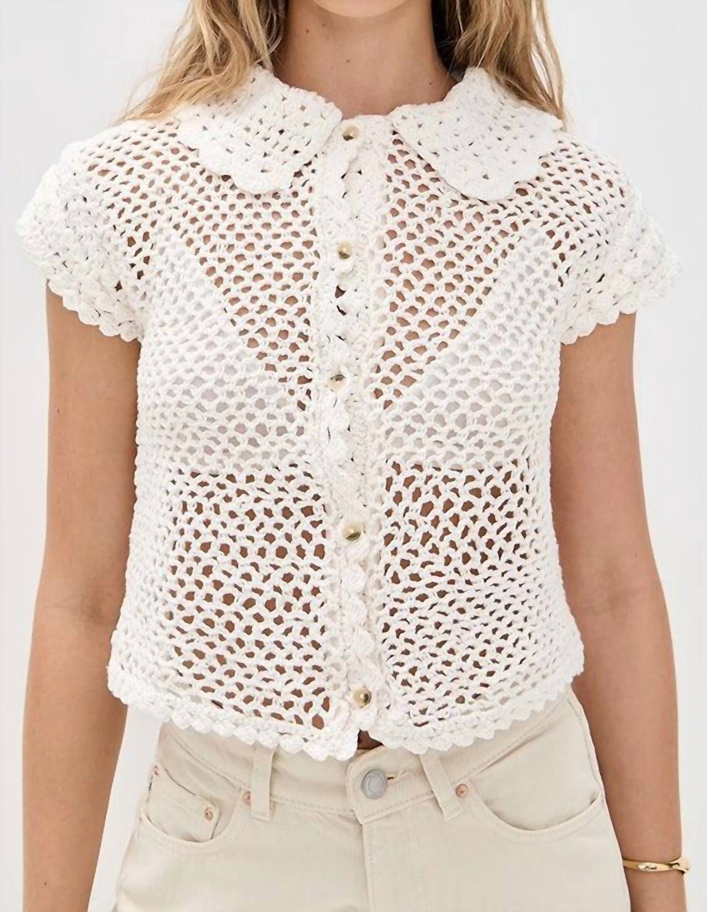 Free People - Lily Crochet Top