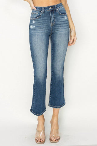 Risen - High Rise Crop Flare Jeans