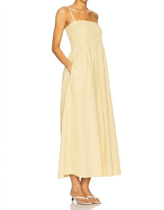 Pistola - Bianca Smocked Bodice Midi Dress