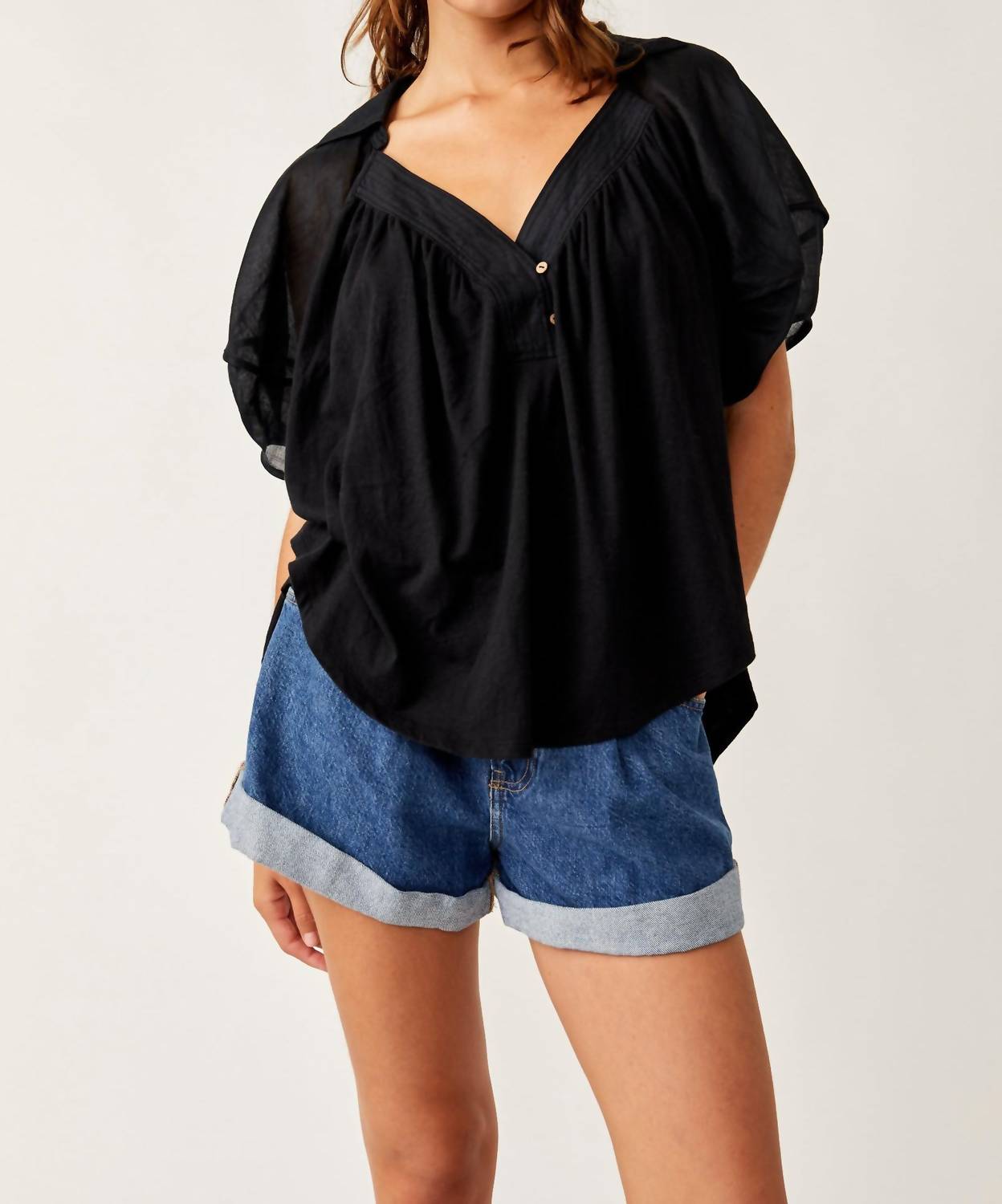 Free People - SUNRAY BABYDOLL TOP
