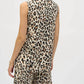 Joseph Ribkoff - Animal Print V-neck Sleeveless Top