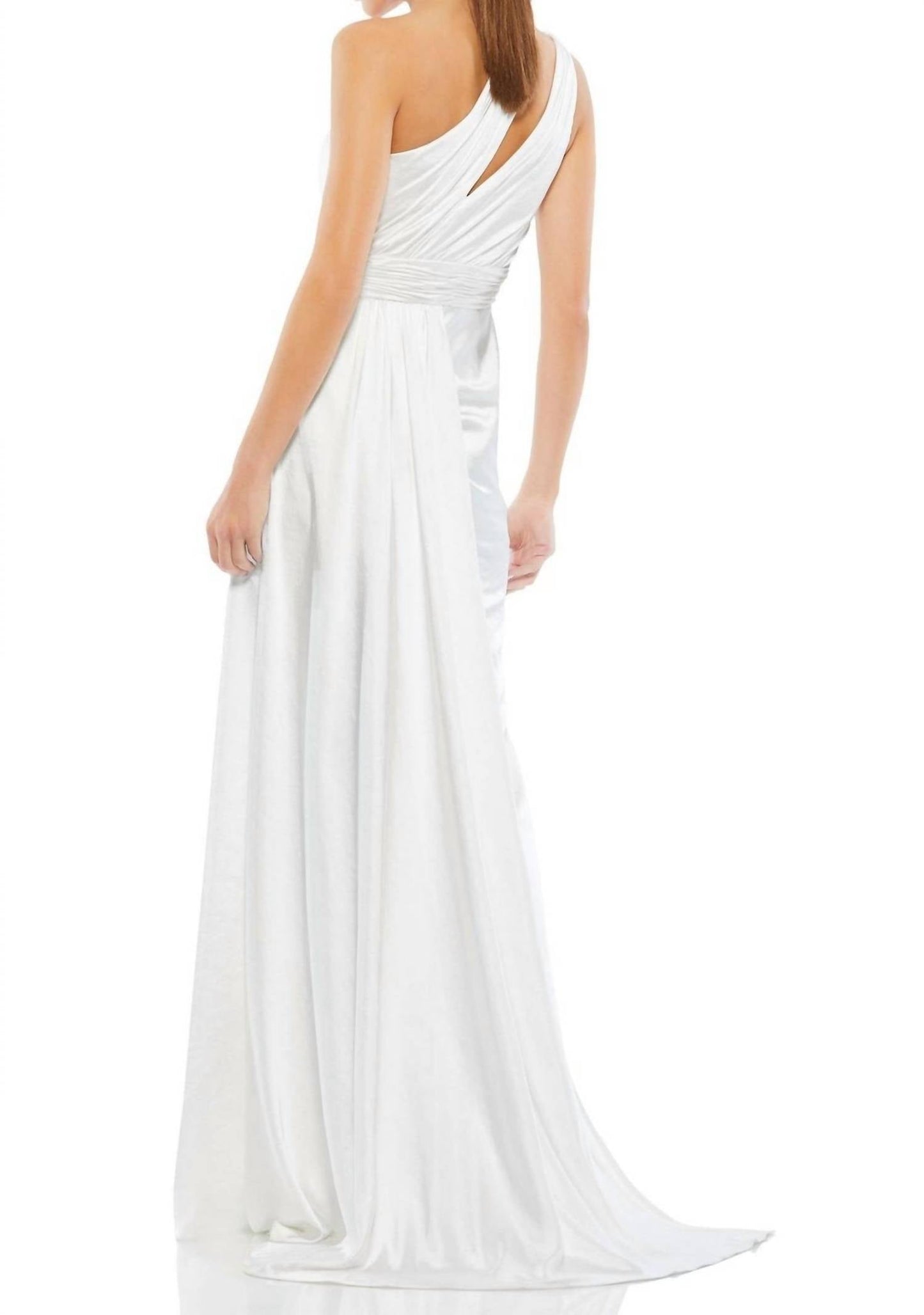 Mac Duggal - One Shoulder Cut Out Charmeuse Gown