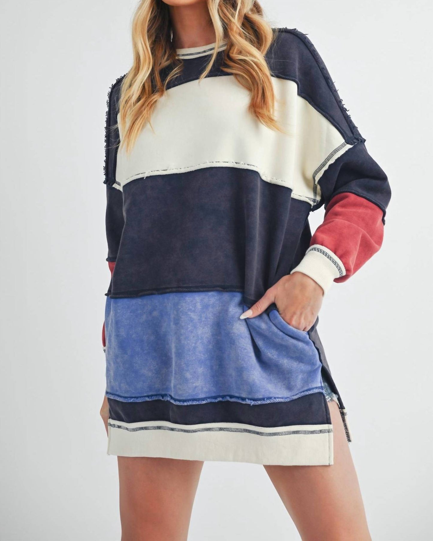 Aemi + Co - Rugby Striped Sweatshirt