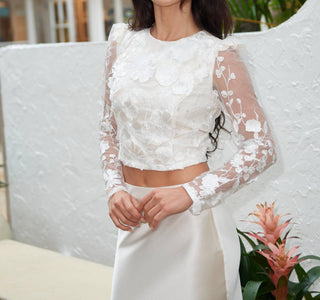 Astr - Bryne Floral Appliqué Top