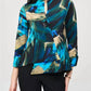 Joseph Ribkoff - Silky Knit Abstract Print Swing Jacket