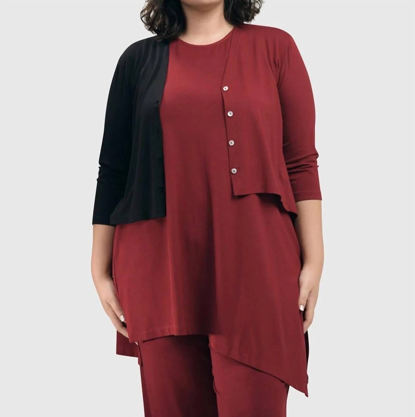 Alembika - Essential 2-tone Crop Cardigan