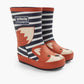 Jojo Maman Bebe - Kid's Stripe Fox Wellies Boot