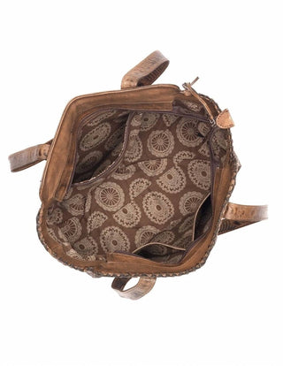 American West - Women's Secret Collection Zip Top Tote Bag With Compartment