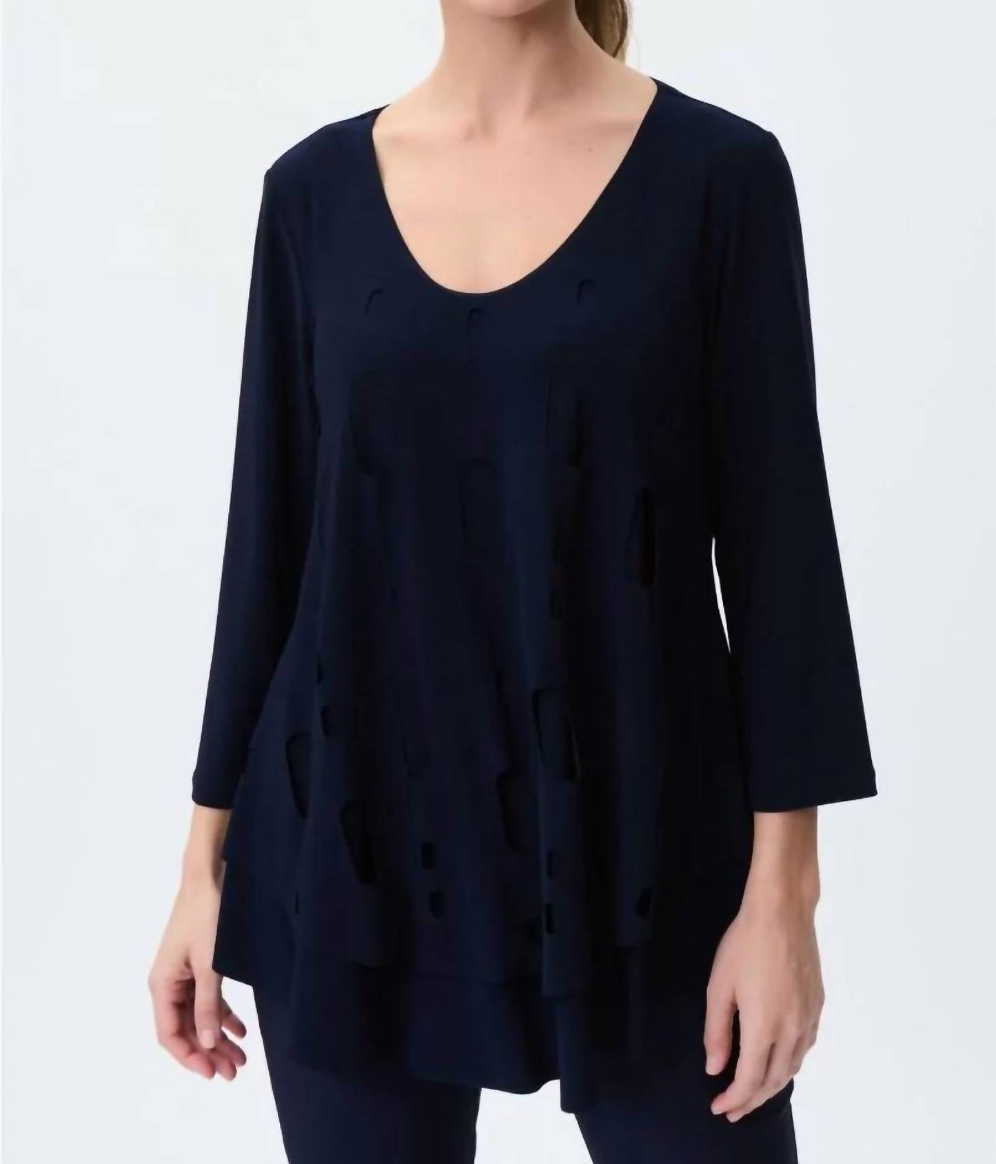 Joseph Ribkoff - V-Neck Long Sleeve Tunic Top