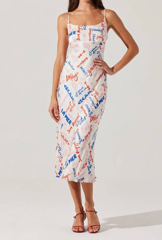 Astr - Joan Printed Maxi Dress
