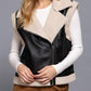 Active Usa - Faux Leather Inner Fur Vest