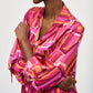 Joseph Ribkoff - Geometric Roll-tab Button-down Blouse