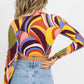 Win Win Apparel - COLLARED CROP TOP