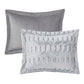 Full/Queen Back Print Long Fur Comforter Mini Set