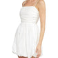 Entro - Theresa Spaghetti Strap Ruched Bubble Mini Dress