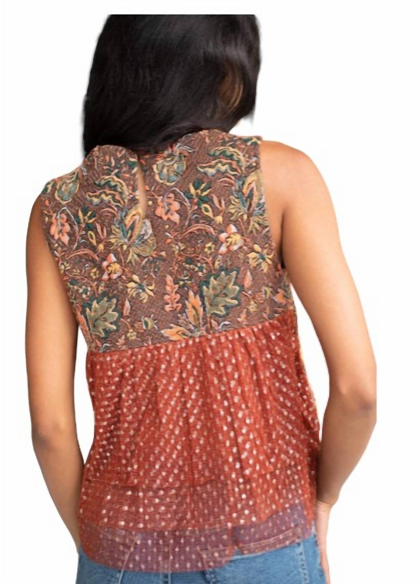 Eva Franco - Jacquard Sleeveless Top