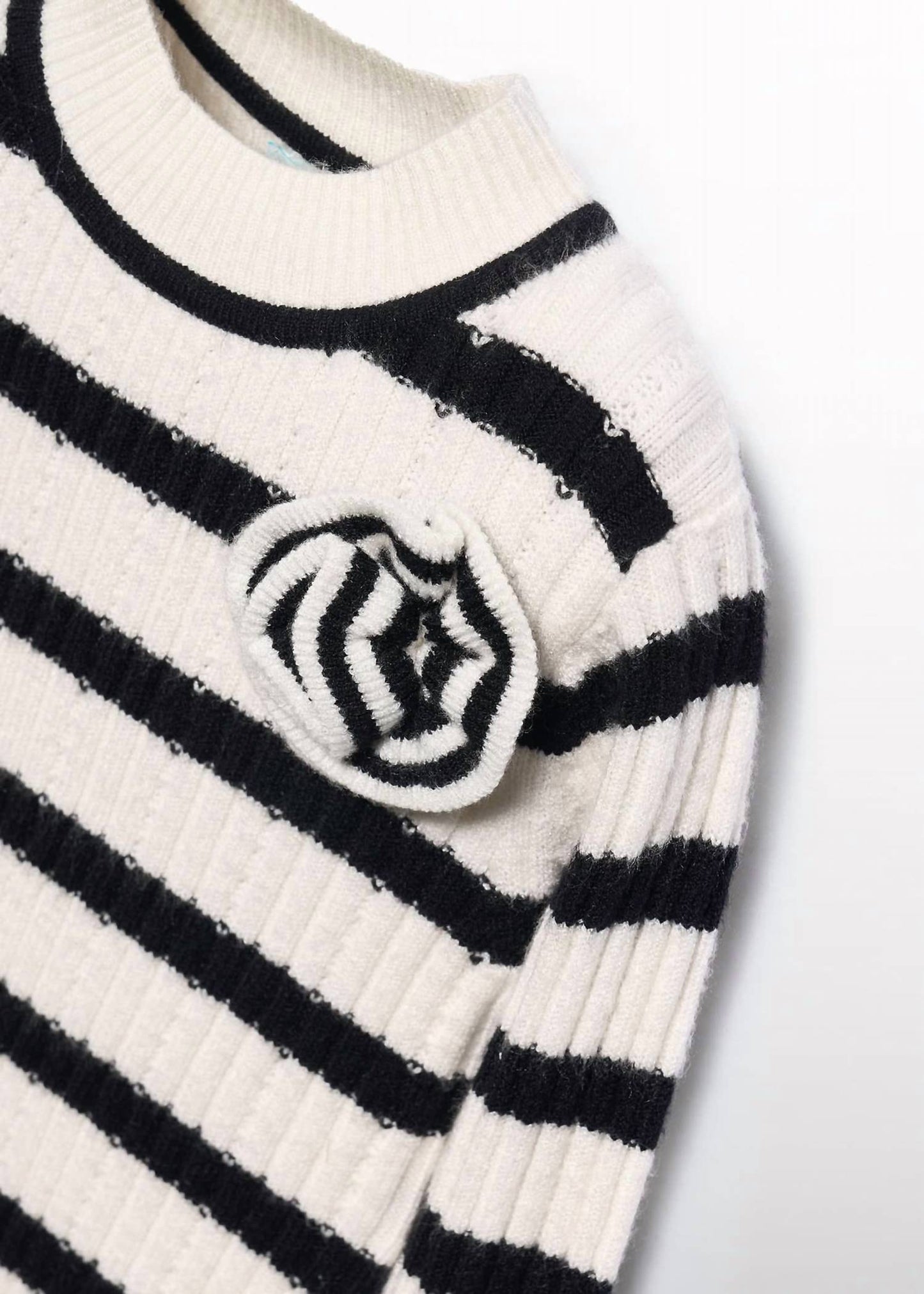 Abel & Lula - Girl's Knit Striped Turtleneck Sweater