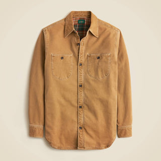 J.Crew - Men's Flannel-lined Duck Canvas Shirt Jacket