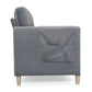 Comfortable Solid Wood Three-Seater Sofa