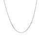 10k White Gold Adjustable Cable Chain 0.9mm