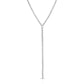 Eklexic - Women's Micro Royal Rolo Chain Lariat Necklace
