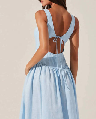 Astr - Thierry Linen Midi Dress